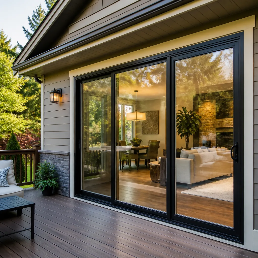 Sliding glass doors
